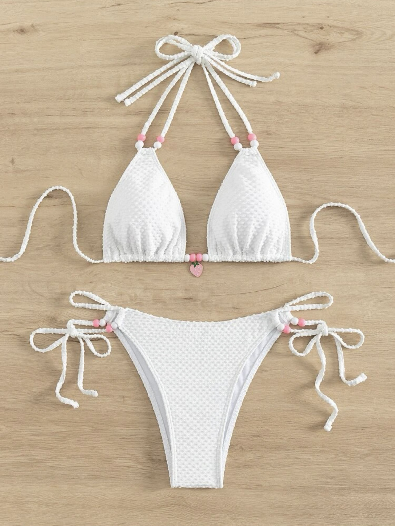 189g Weight Sexy Feel Of Sensation Mid Waist Panties Waist Bikini Panties Style Bralette Bra Category Polyester Fabric Type 2 Pieces Set Quantity Swimming Pool, Beach Occasion Solid Color Pattern Women's Gender Women's Solid Color 2 Pieces Set Bikinis Swimwear 7