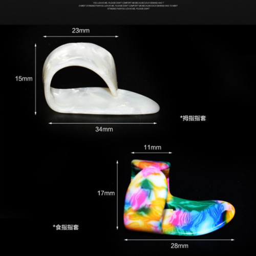 Index finger thumb pick Guitar thumb index finger finger pick Fingerstyle guitar pick Celluloid guitar finger pick