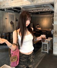 甜打底辣妹it夏季女ty无袖重工新款短款上衣外穿烫钻k吊带小背心