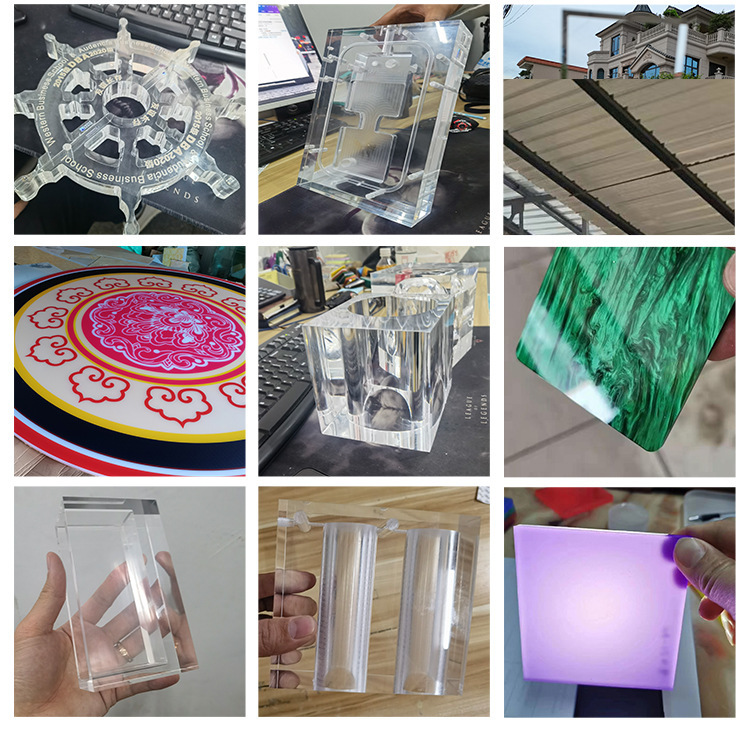 透明有机玻璃板材制作PMMA展示板UV激光隔板批发 彩色亚克力板