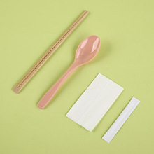 批发一次性筷子餐具套装外卖筷子勺子纸巾牙签组合四件套加印logo