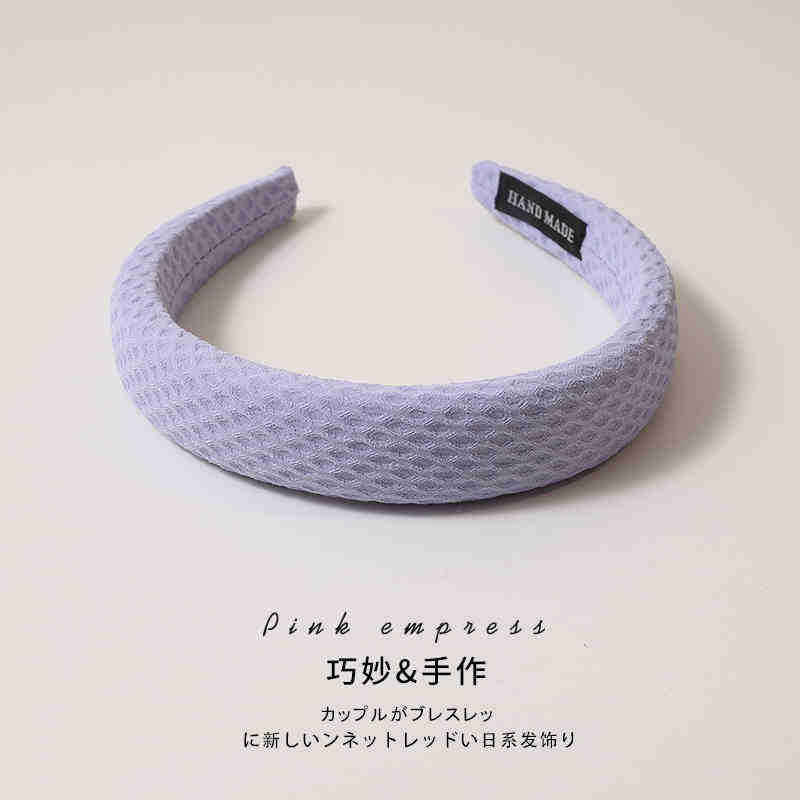 Brazo de cabello púrpura para mujeres 2025 nuevo cráneo alto otoño invierno brazo de cabello red rojo borde ancho lavado de la cara cabello prensado cabello tarjeta de cabello tocado