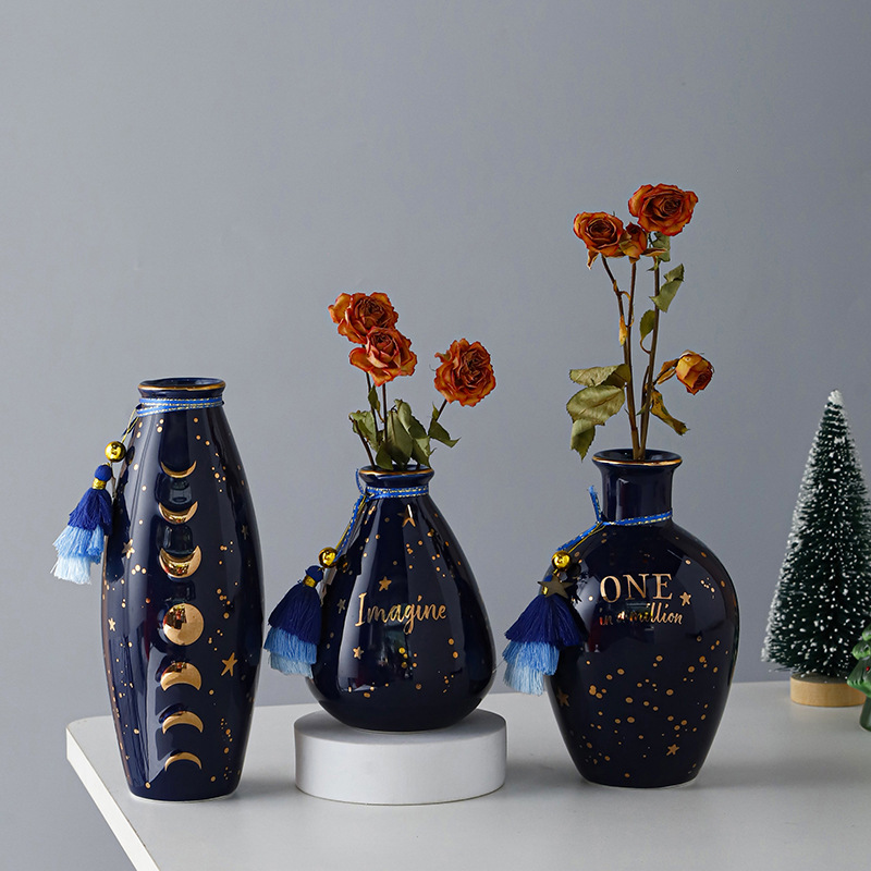 Nórdico minimalista inswind cerámica flor seca flor flor floral vase creativo para el hogar romántico decoración para el hogar decoración suave