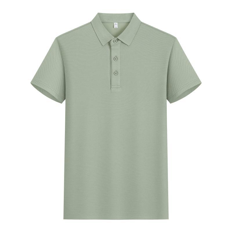 210G Lycello seda solapa polo impresión personalizada ropa de trabajo de hombres y mujeres camisa publicitaria de mangas cortas