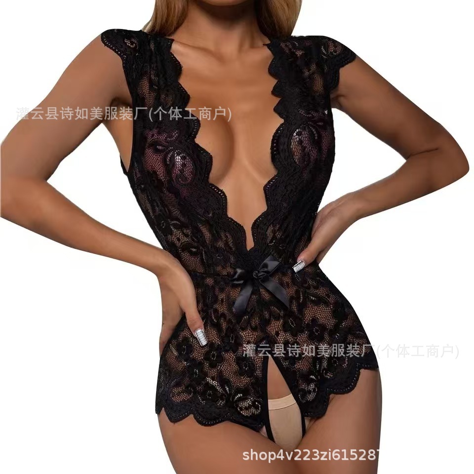 Боди кружевное Dancing Night Cat черное, M