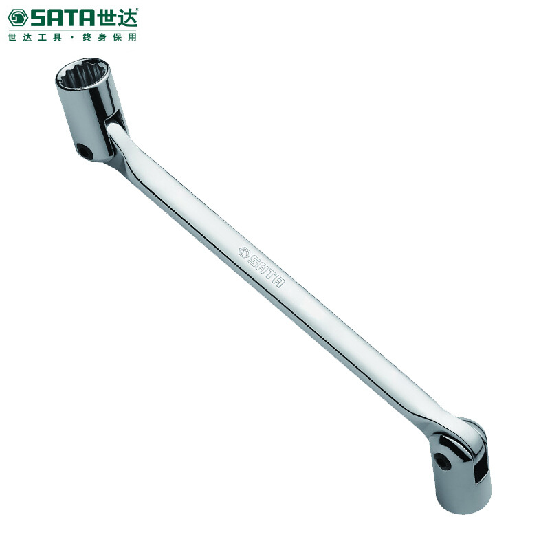 世达 47504全抛光双头角度套筒扳手可转角度套筒梅花扳手多用