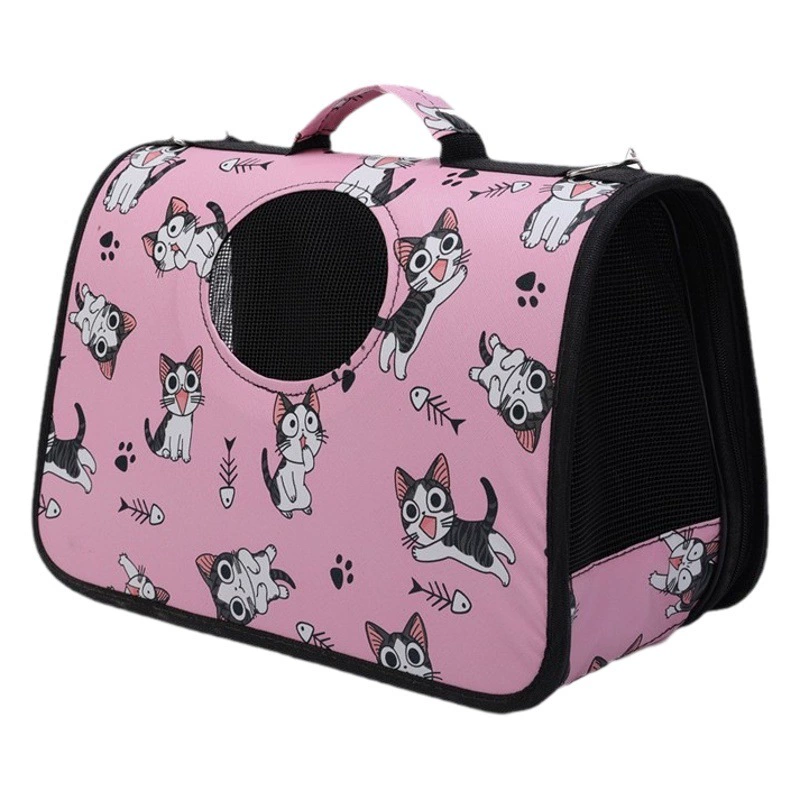 Переносная сумка для кошек на одно плечо, портативная сумка для животных, вместительная дышащая переноска для кошек, рюкзак для собак