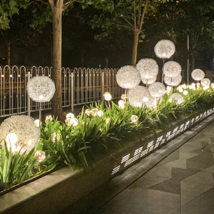 Solar Dandelion Lights Outdoor Lighting Lights Places Decorative Lawn Lights Square Garden Courtyard Landscape Ball Lights