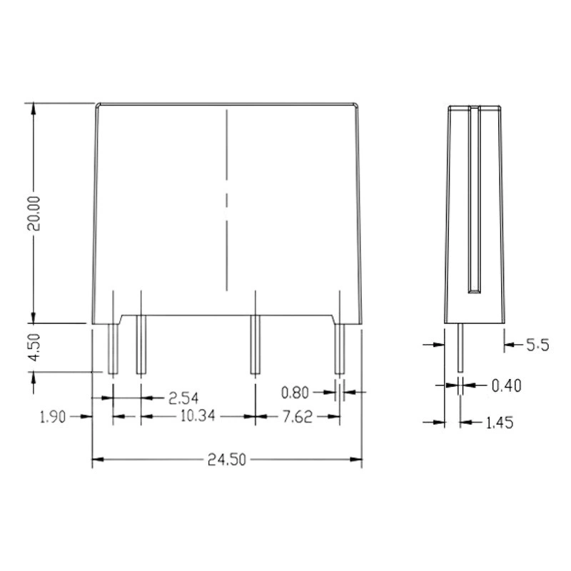 Внутреннее твердотельное реле G3MB-202P-5V 12V 24V маленький 240V 2A DC Control AC