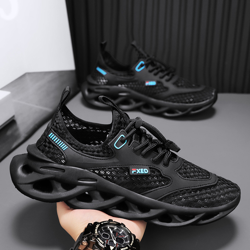 Zapatos de río arriba, zapatos de vadeo, nueva tendencia de verano, suela gruesa deportiva, transpirable, malla hueca, zapatos de papá para jóvenes