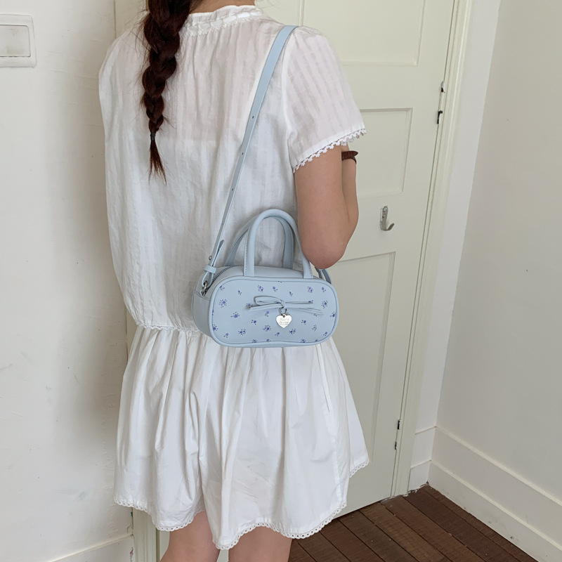 Color sólido punto de onda arco 202 verano nuevo estilo de gran capacidad de mano mochila de hombro para mujeres image 3