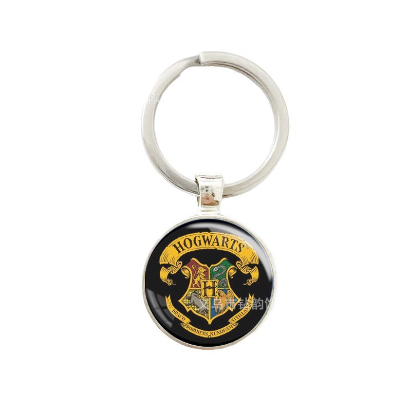 クロスボーダー新製品アクセサリーハリーポッターホグワーツ魔法魔術学校バッジタイムジェムシルバーネックレスペンダント|undefined