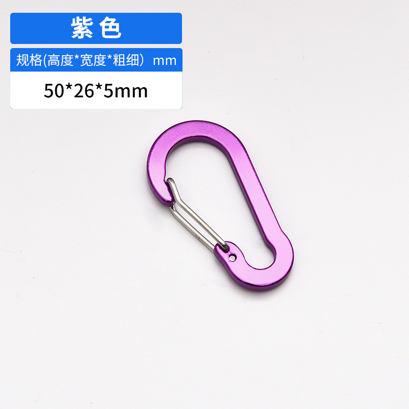 Fabricante al por mayor de mosquetones en forma de S n.° 5 de acero inoxidable con resorte para mochilas, hebilla de aleación de aluminio tipo calabaza, accesorios para exteriores.