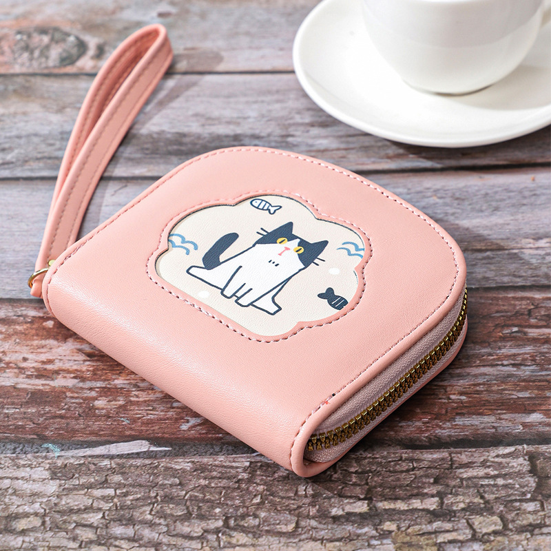 Women's baby cat Pu Leather Zipper Wallets display picture 6
