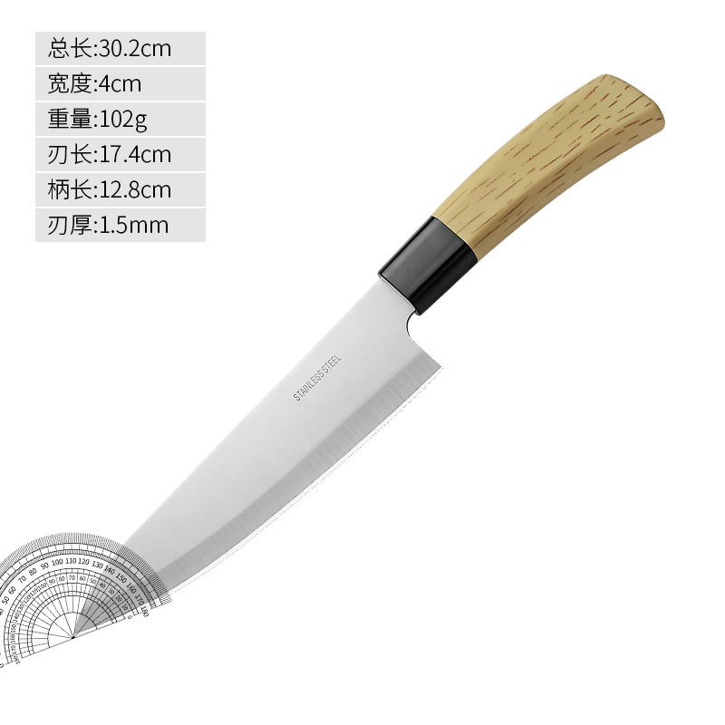Yangjiang Knife Kitchen hogar cuchillo de acero inoxidable mango de plátano 14 juegos de cuchillos multipropósito fábrica al por mayor