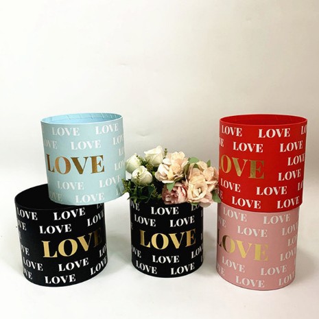 圆筒礼品盒伴手礼盒情人节七夕鲜花花束包装盒生日礼物圆筒包装盒