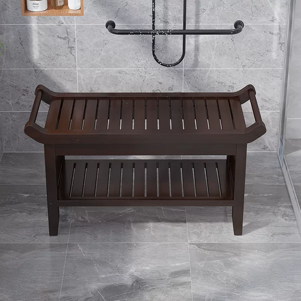 A batch of nanzhu bath stool low stool for the elderly bathroom seat bathroom rack bath stool non-slip stool