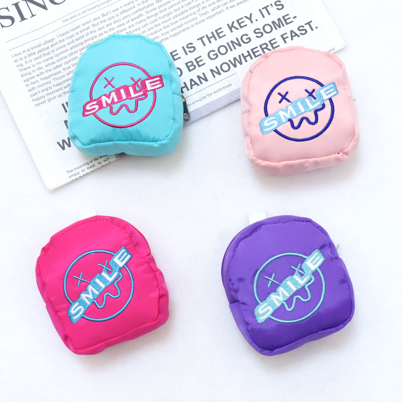 Ins Coin Purse Phone Case Small Pendant English Storage Bag Backpack Keychain Bracelet Zipper Keychain