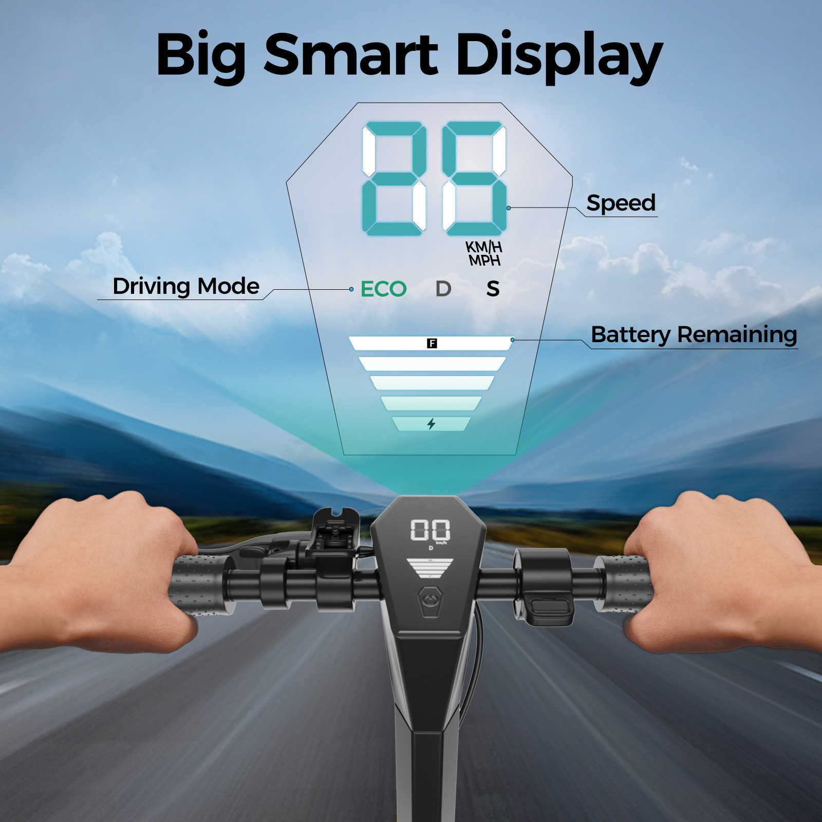 10 inch adult electric scooter 500W two wheel electric folding portable electric scooter light battery car