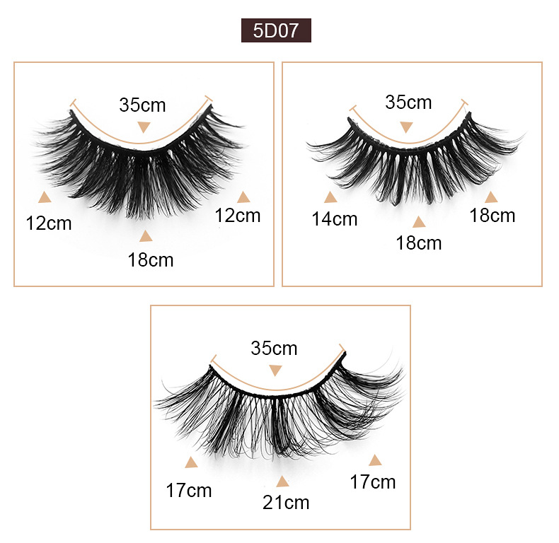 25g Weight False Eyelashes Makeup Tools Types 5 Pairs Quantity Imitation Mink Material 5 Pairs Of Imitation Mink Hair Natural Thick False Eyelashes 无