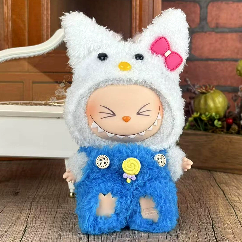 Только продажа одежды Labubu, детская одежда 17 см, одежда Rabubu на одно, два, три поколения, универсальный набор для праздника