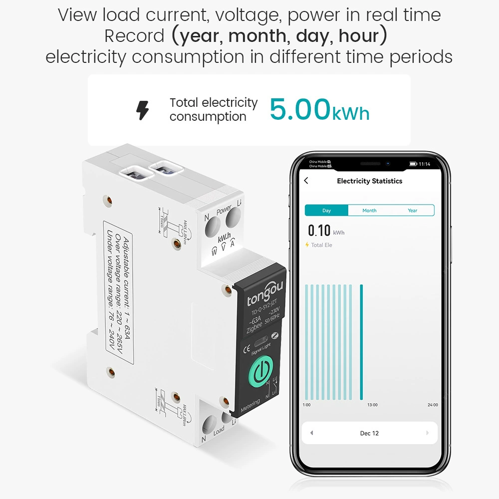 Граффити ZigBee интеллектуальный автоматический выключатель с измерением при отсутствии давления защита мобильный телефон беспроводной пульт управления