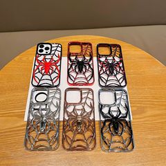 Apple 16promax 携帯電話ケース iphone15 新しい中空スパイダーソフト接着剤 13 個性トレンドに適しています