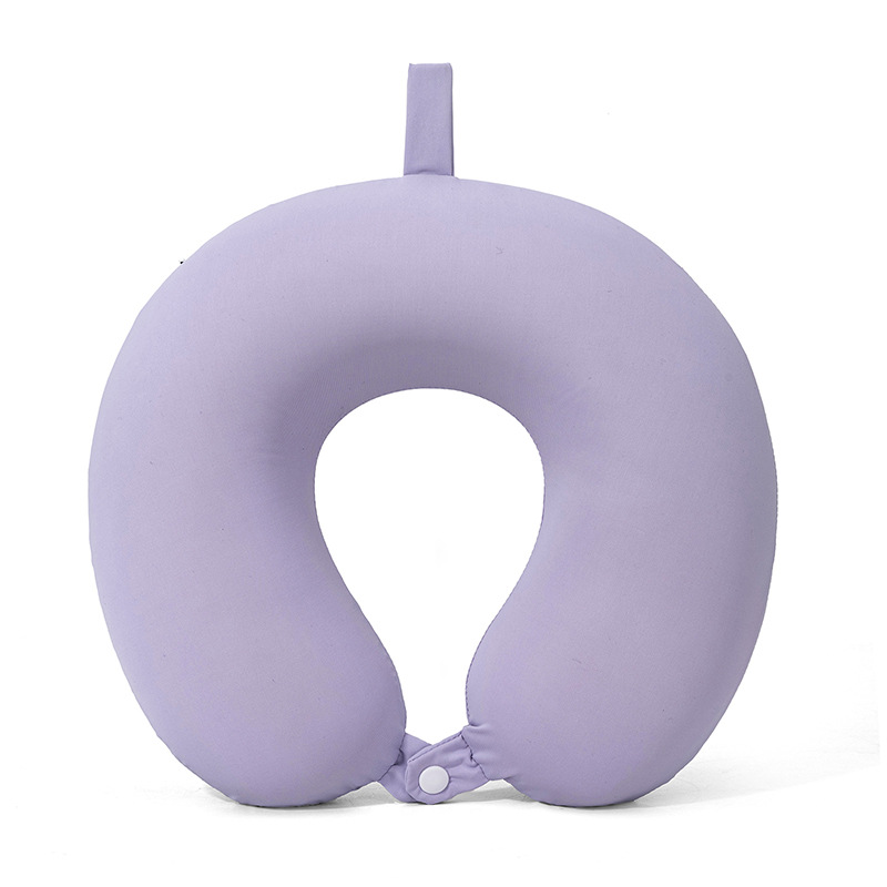 Verano helado sensación fría protección de cuello almohada en forma de U portátil almacenable memoria almohada de cuello de algodón almohada de avión almohada al por mayor existencias
