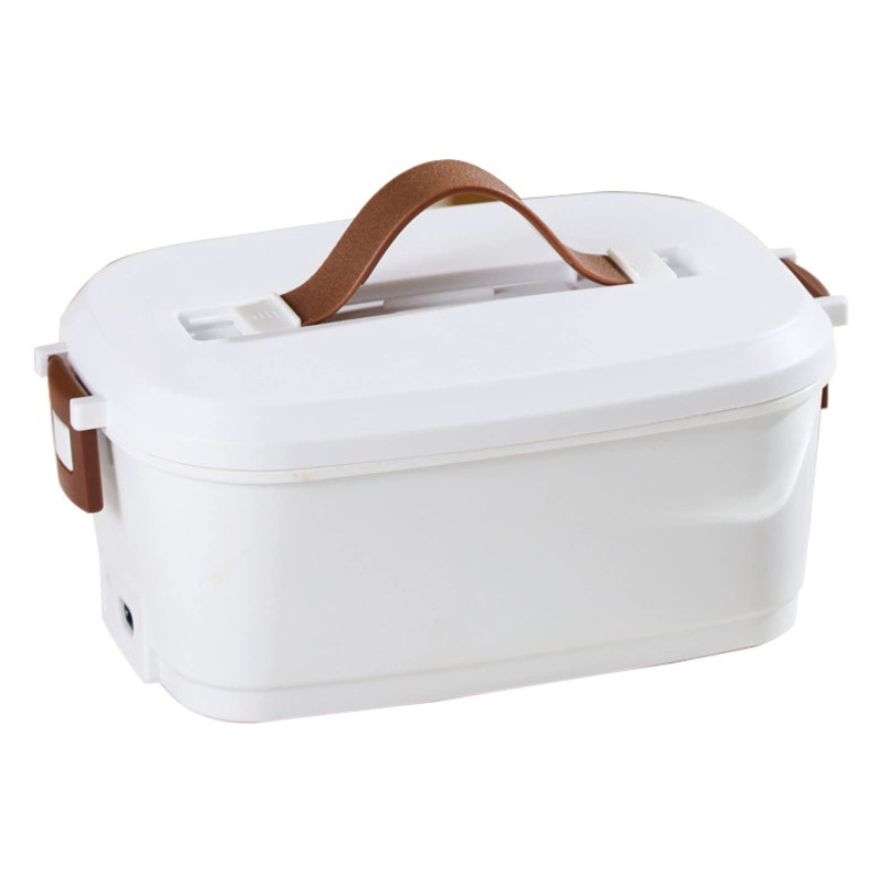 Ланч-бокс с подогревом, изолированный, портативный, домашний и автомобильный электрический ланч-бокс 2-в-1 из нержавеющей стали, артефакт офисного работника