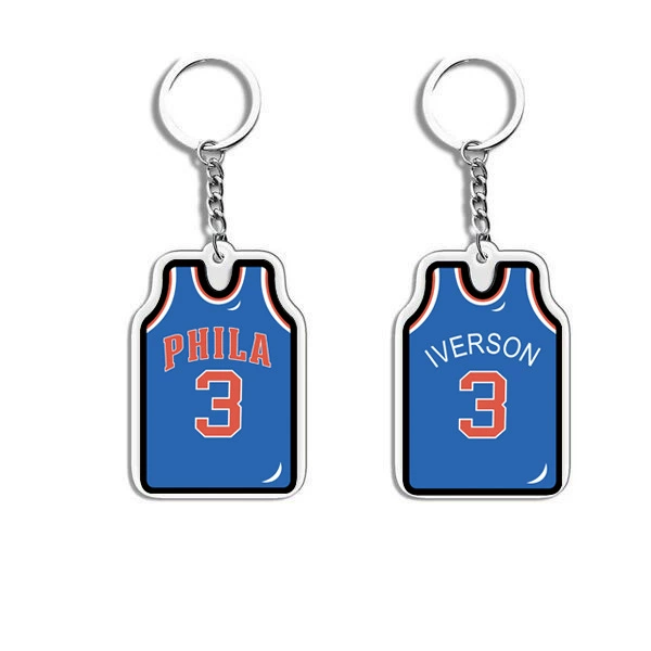 П pendant из акрилового джерси, мини униформа подвеска, 4.6×3.2 см, акрил + металл