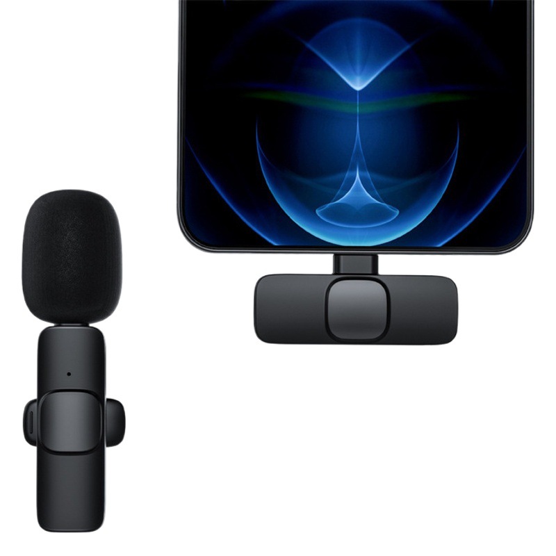 One-to-two lavalier wireless microphone mobile phone microphone live pickup microphone wireless lavalier microphone lavalier microphone