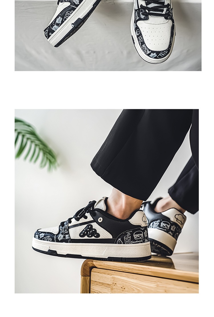 Four Seasons Youth Literary Style Casual Board Korean Edition Trendy móda Nízký střih Ploché Pánské Cestovní Studentské Boty_voghion.com