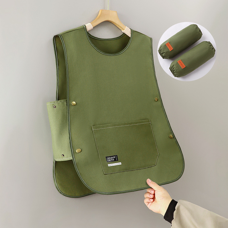 Chaleco delantal hombro red red cocina doméstica 2025 nuevo trabajo impermeable a prueba de aceite impresión de logotipo personalizado femenino