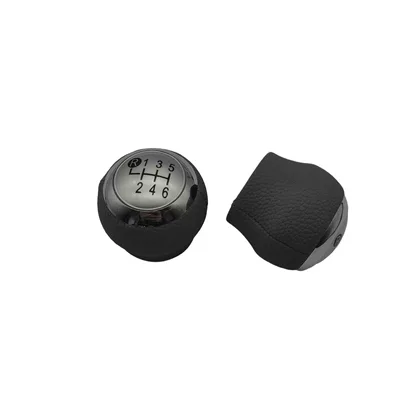 electroplated gear shift knob, Cab and accessories - black-with-silver-cover-six-speed