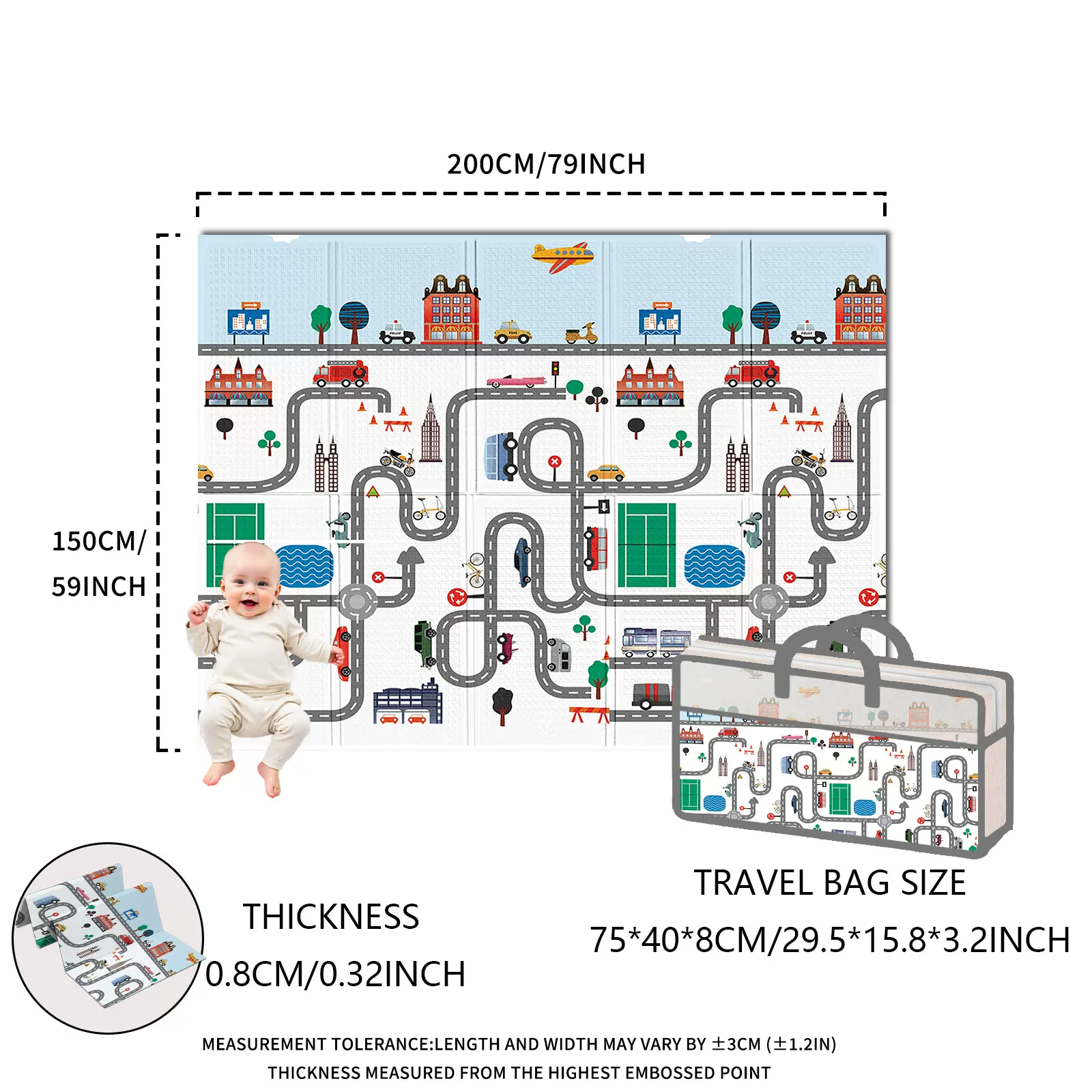 XPE爬爬垫婴儿加厚爬行垫可折叠宝宝婴儿童泡沫地垫隔凉厂家
