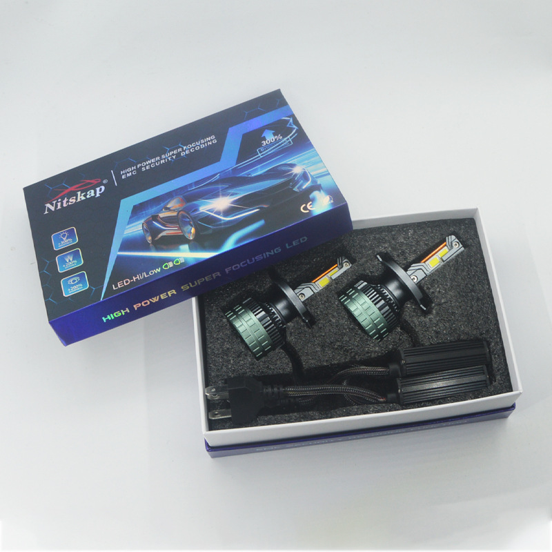 N13S High Power Three Copper Tube 260W LED Headlight H7H4H119005D2H19012H3 Decoding Car Light_voghion.com