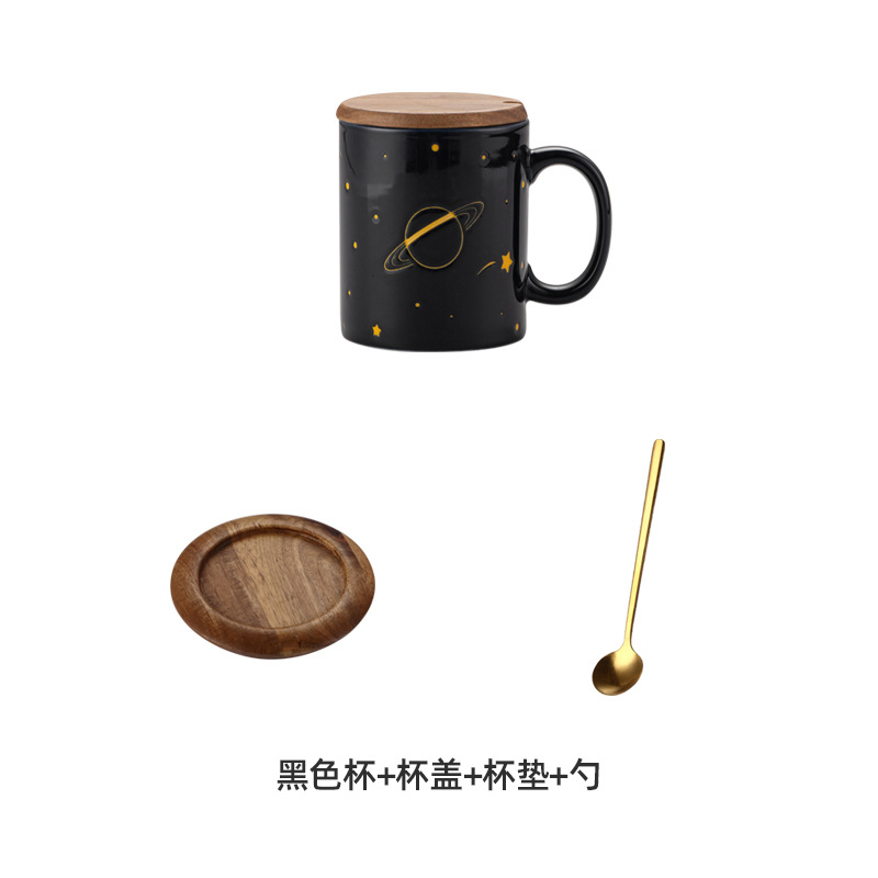 Transfronterizo Amazon cerámica personalizada taza americana taza de té con tapa pareja hombres y mujeres taza de café hogar al por mayor