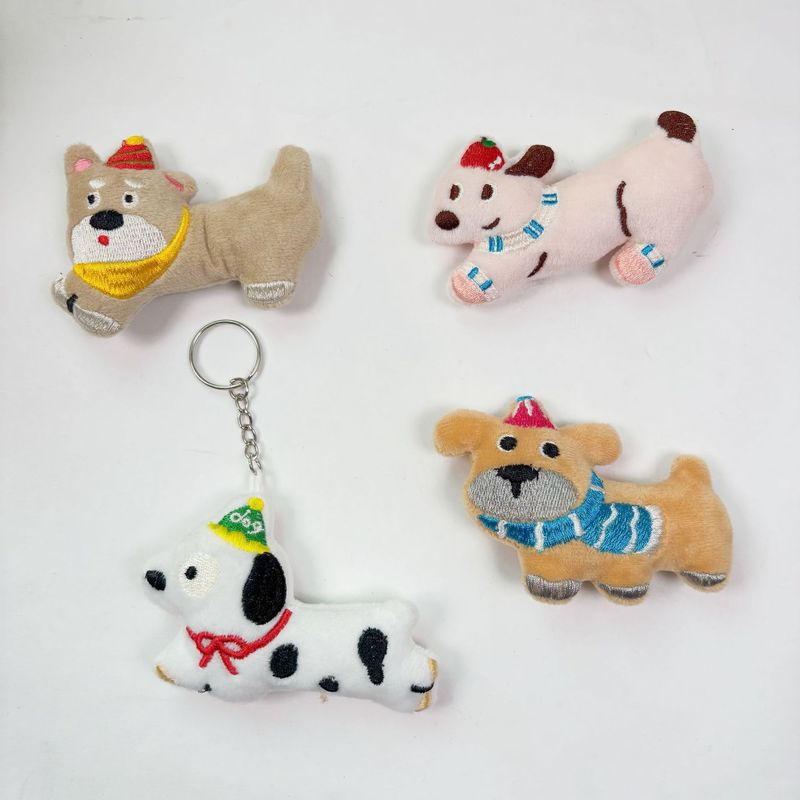 新しいスカーフ子犬ぬいぐるみペンダントキーホルダーバッグペンダント diy ブローチヘアアクセサリー犬アクセサリーアクセサリー|undefined