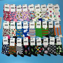 2024新款HappySocks彩色袜子女春秋ins潮网红款中筒外穿街头潮袜z