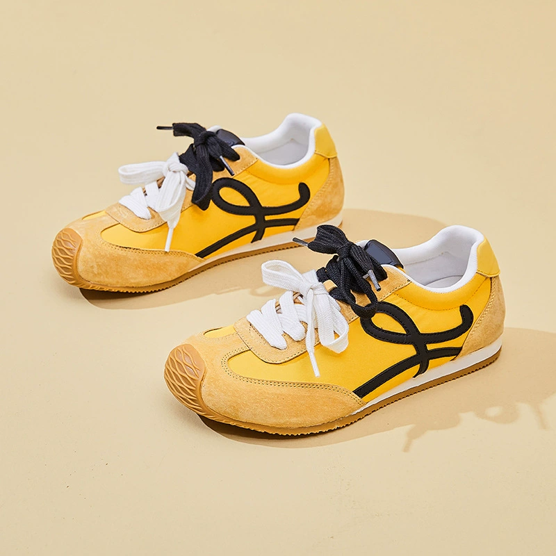 Европейская сеть красной обуви папы женская волна 2025 новая корейская модная тенденция спортивная обувь на толстой подошве