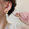 Brand silver needle, fashionable earrings, simple and elegant design, internet celebrity, wholesale