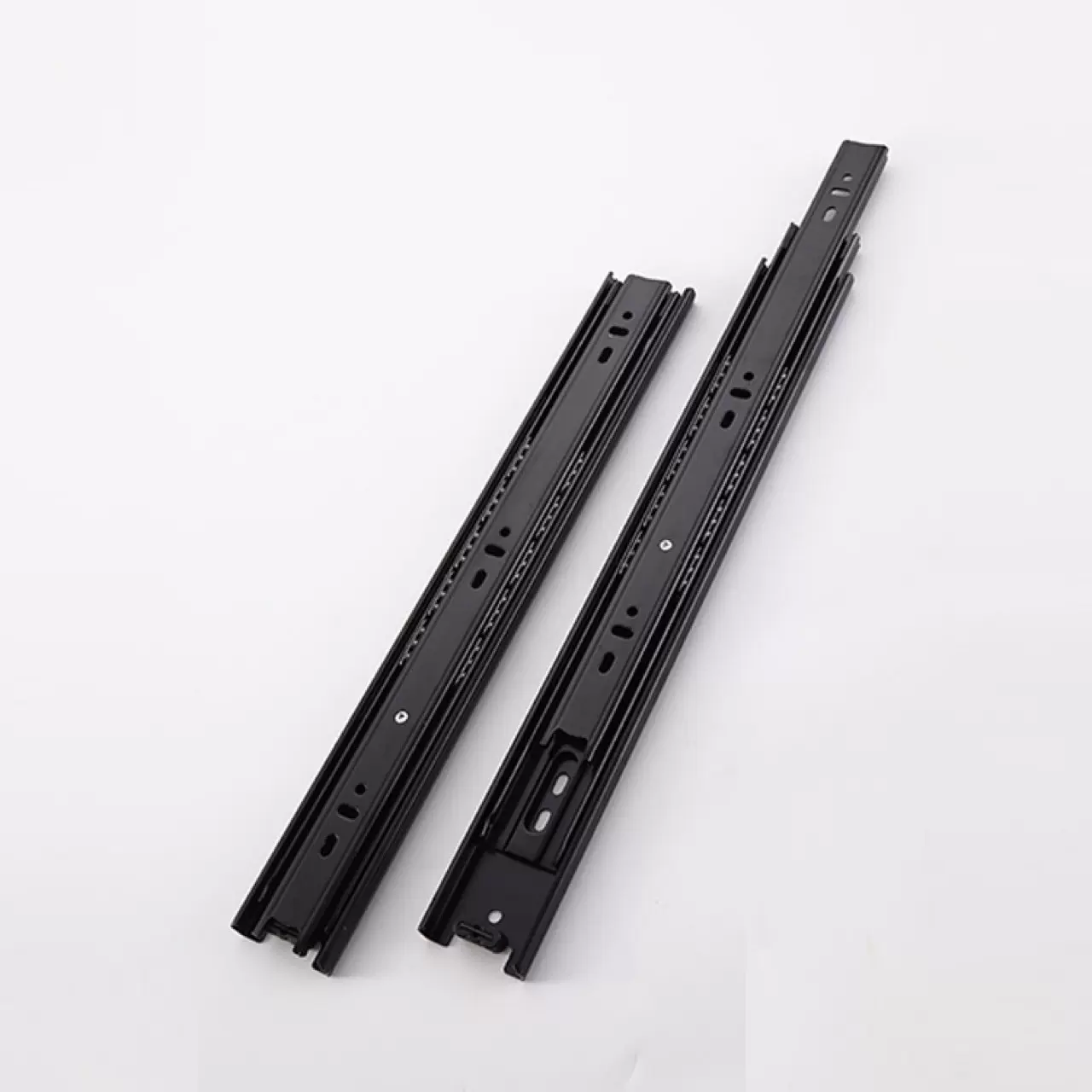 4510三节抽屉滑轨 衣柜缓冲轨道滑道加厚静音冷轧钢橱柜五金导轨