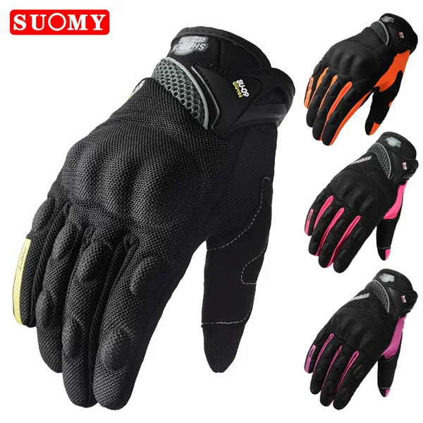 Off-Road Motorcycle Rider Equipment, Racing Motorcycle Riding Gear, Anti-Fall, Anti-Slip, Breathable Summer Full-Finger Gloves, Touch Screen Compatible, Ce