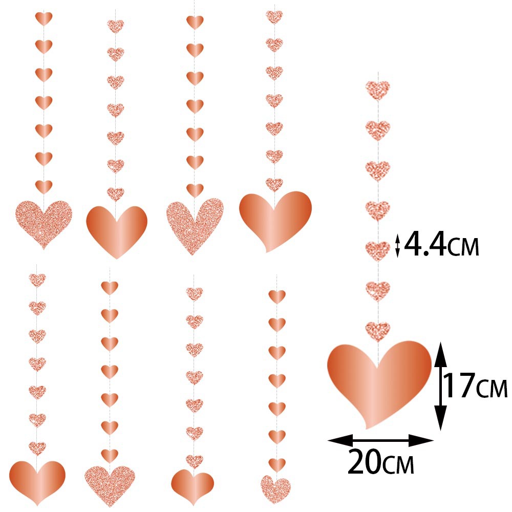 Nuevos productos transfronterizos Decoración del día de San Valentín Colgante de línea de coche Decoración de fiesta del amor del día de San Valentín Colgante de boda Colgante