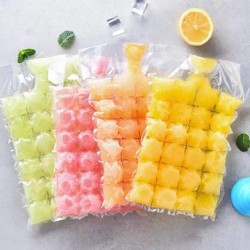 Disposable ice bag creative self-sealing plastic ice tray fresh-keeping bag ice cube summer ice maker water-filled ice bag