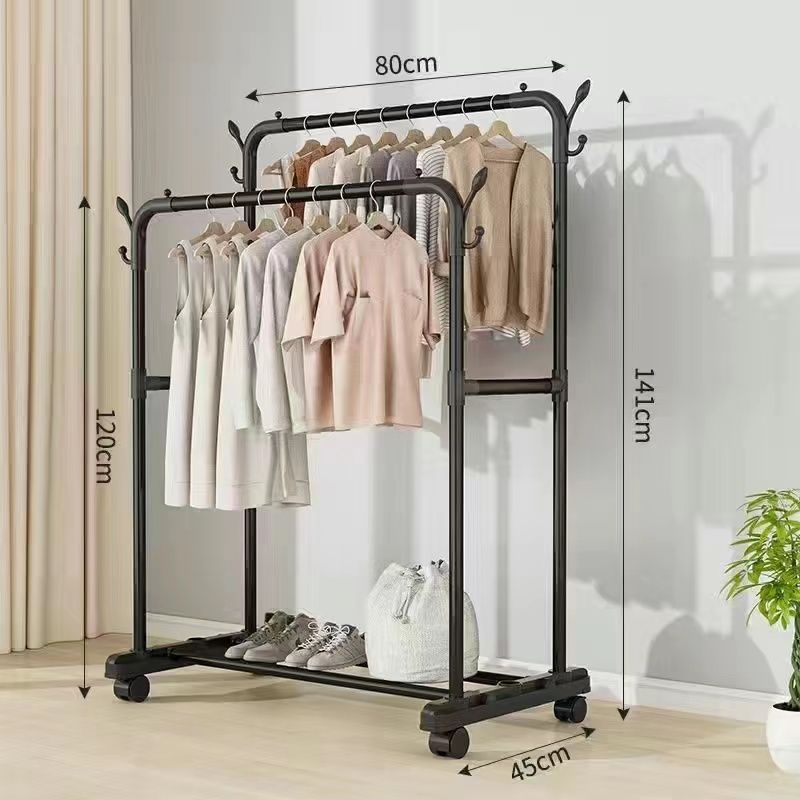 Percha de secado piso vertical percha de ropa barra de dormitorio percha de secado al aire libre percha de ropa balcón dormitorio alquiler percha de ruedas