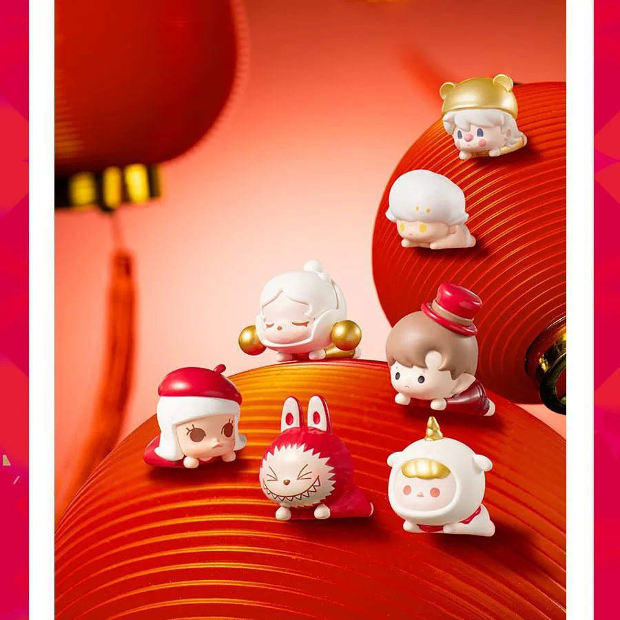 Bubble Moe Monter Новый год POP Bean Bubble Moe Mets Limited Spring Festival