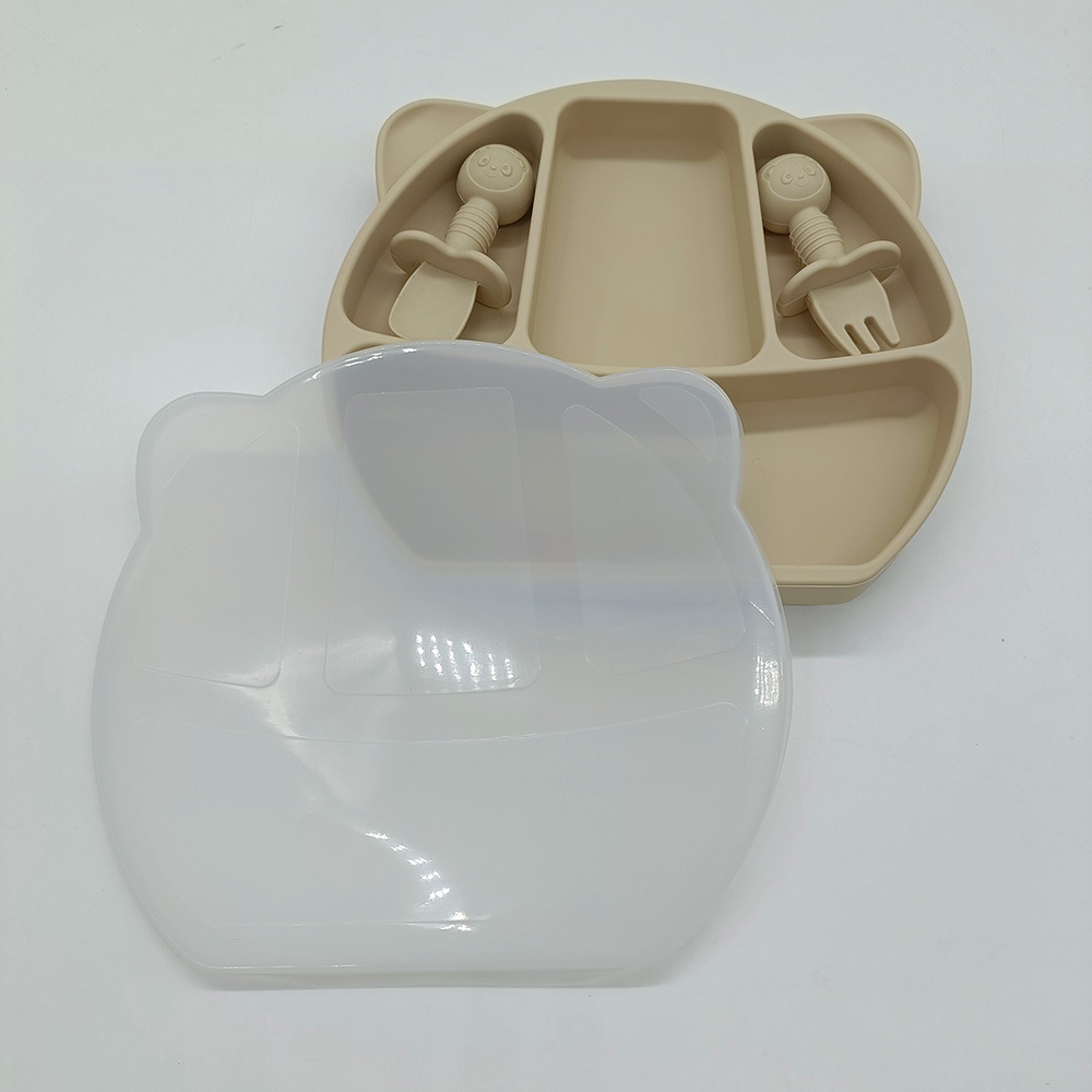 宝宝笑硅胶餐盘baby smile face silicone plates