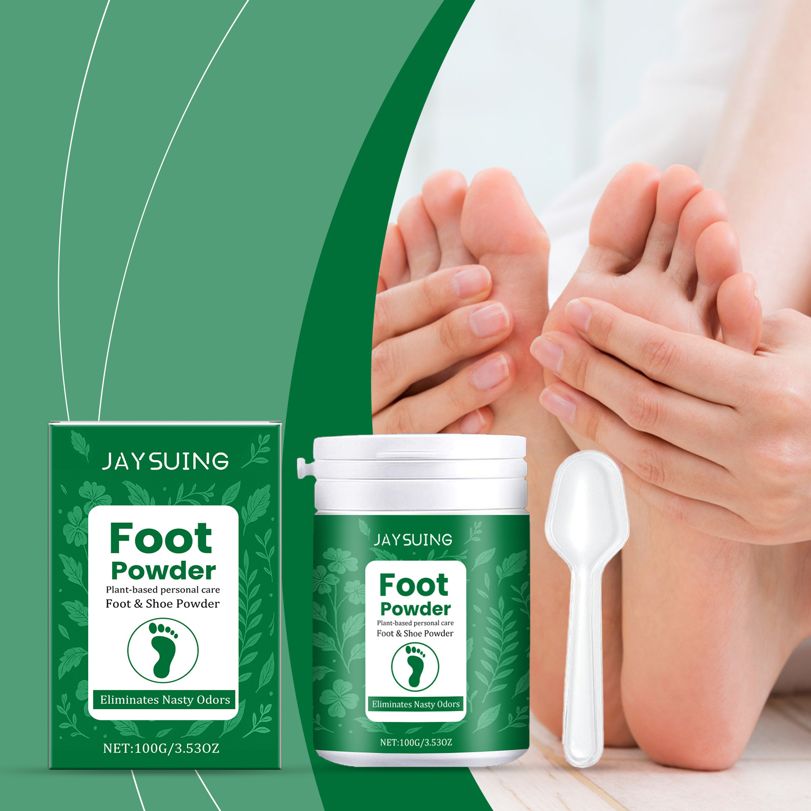 Jaysuing Shoe and Sock Cleaning Powder, Maintains Comfort and Freshness Inside Shoes, Daily Maintenance, Gentle Formula Maintenance Powder