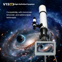Новый V15 электронный окуляр 5-дюймовый HD дисплей большого диаметра 5X цифровой зум астрономический телескоп для наблюдения за птицами